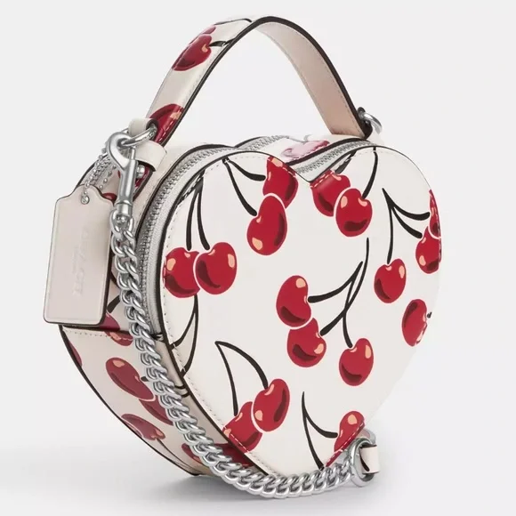 Coach NWT heart Crossbody bag with cherry print - Picture 11 of 11